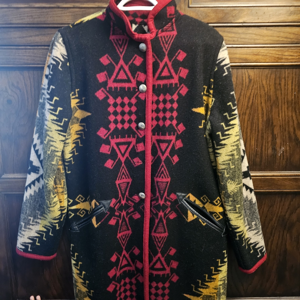 Women's Multicolor Patterned Coat